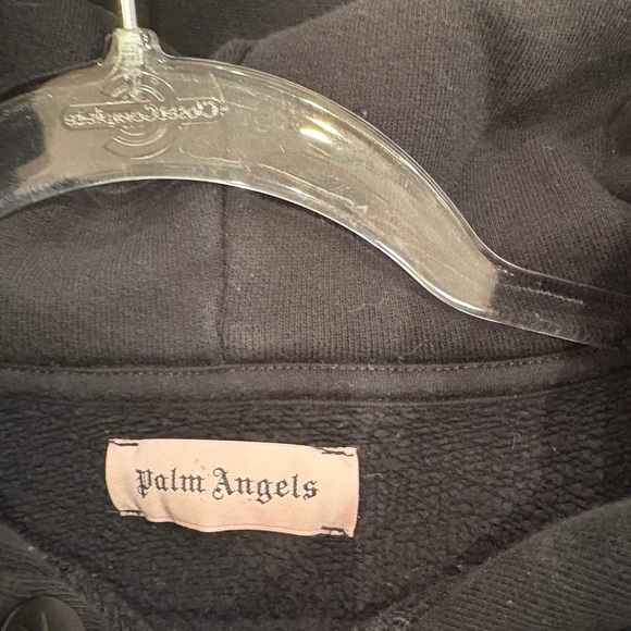 Palm Angels Black and Orange Flame Sweatshirt - Picture 3 of 10